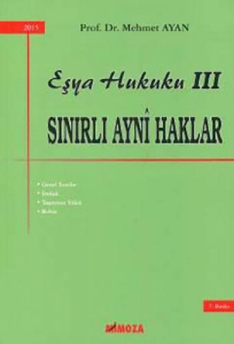 Eşya Hukuku III (Sınırlı  Frontansicht 1