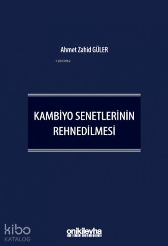 Kambiyo Senetlerinin Rehnedilmesi (Ciltli)  Frontansicht 1