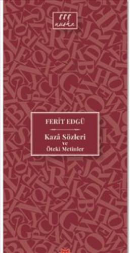 Kaza Sözleri ve Öteki Metinler  Frontansicht 1