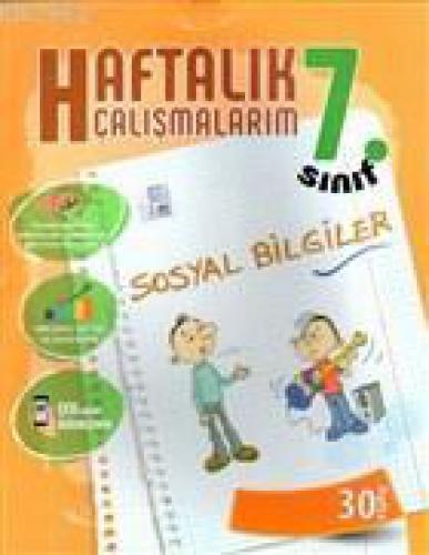 7. Sınıf Sosyal Bilgiler Haftalık Çalışmalarım 30 Hafta  Frontansicht 1