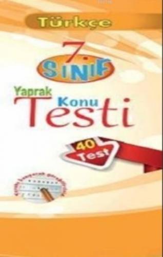 7.Sınıf Türkçe Yaprak Konu Testi (40 Test)  Frontansicht 1