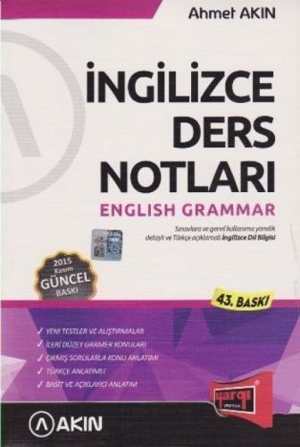 YDS Gramer İngilizce Ders Notları  Frontansicht 1