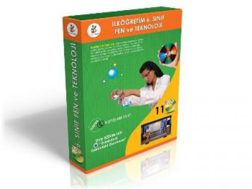 İlköğretim 6. Sınıf Fen ve Teknoloji Görüntülü DVD Seti (11 DVD)  Frontansicht 1