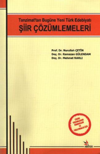 Tanzimattan Bugüne Yeni Türk Edebiyatı Şiir Çözümlemeleri  Frontansicht 1