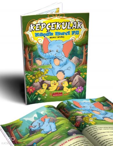 Kepçekulak Küçük Mavi Fil  Frontansicht 1