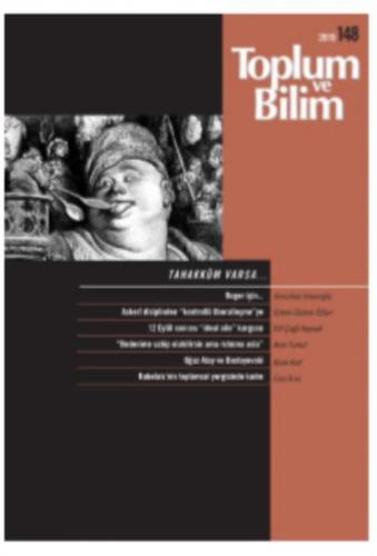 Toplum ve Bilim Dergisi Sayı 148 - 2019  Frontansicht 1