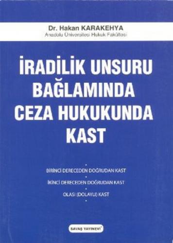 İradilik Unsuru Bağlamında Ceza Hukukunda Kast  Frontansicht 1