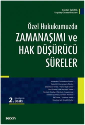 Özel Hukukumuzda Zamanaşımı ve Hak Düşürücü Süreler (Ciltli)  Frontansicht 1
