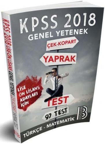 Benim Hocam 2018 KPSS Lise Ön Lisans Genel Yetenek Türkçe Matematik Çek Kopart Yaprak Test  Frontansicht 1