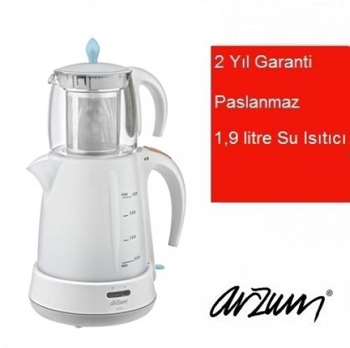 Arzum Çaycı Çay Robotu Beyaz/Mavi AR 3002  Frontansicht 1