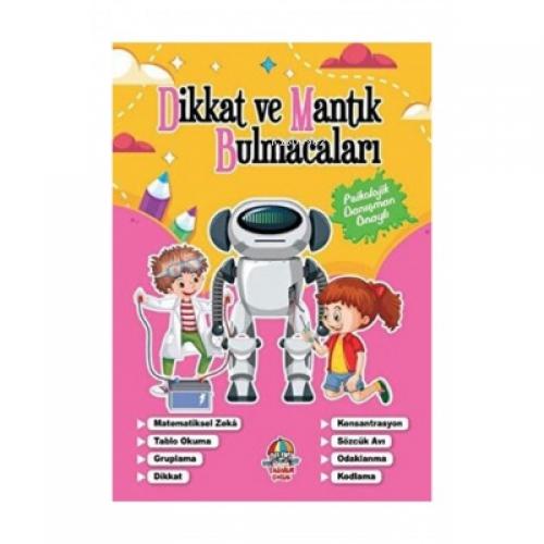 Dikkat ve Mantık Bulmacaları Pembe Kitap  Frontansicht 1