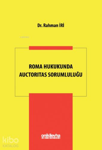 Roma Hukukunda Auctoritas Sorumluluğu  Frontansicht 1