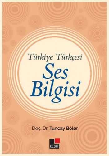 Türkiye Türkçesi Ses Bilgisi  Frontansicht 1