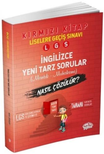 Editör Yayınları 8. Sınıf LGS İngilizce Mantık ve Muhakeme Soruları Nasıl Çözülür Kırmızı Kitap Editör  Frontansicht 1