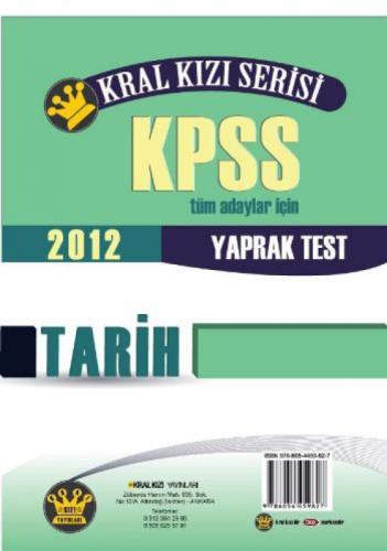 KPSS Tarih Yaprak Test  Frontansicht 1