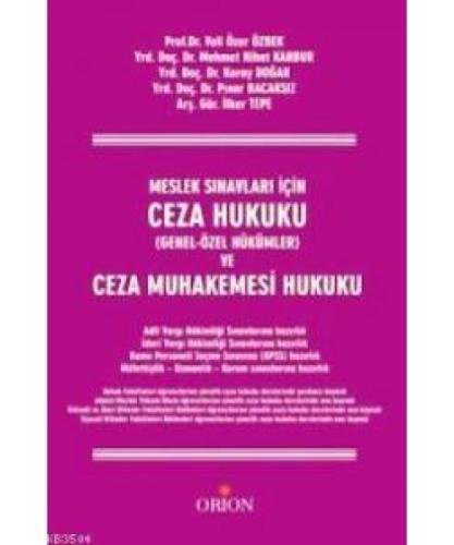 Ceza Hukuku Genel Özel - Hükümler ve Ceza Muhakemesi  Frontansicht 1