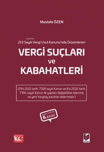 Vergi Suçları ve Kabahatleri  Frontansicht 1