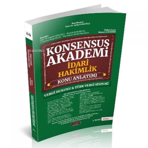 Konsensus Akademi Vergi Hukuku, Türk Vergi Sistemi Konu Anlatımı  Frontansicht 1