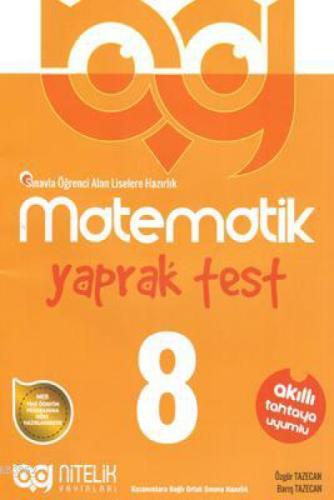 Nitelik Yayınları 8. Sınıf Matematik Yaprak Testleri  Frontansicht 1