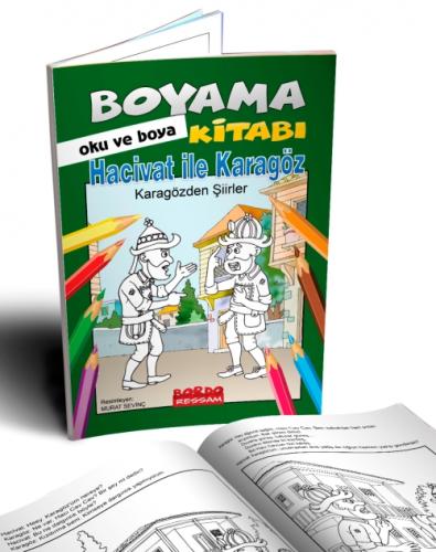 Hacivat İle Karagöz - Karagözden Şiirler Hikayeli Boyama Kitabı (4+Yaş)  Frontansicht 1