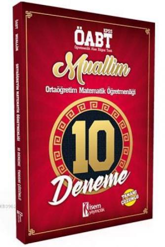 2018 Muallim ÖABT Ortaöğretim Matematik Öğretmenliği Tamamı Çözümlü 10 Deneme Sınavı  Frontansicht 1