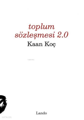 Toplum Sözleşmesi 2.0  Frontansicht 1