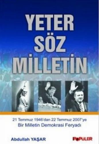 Yeter Söz Milletin  Frontansicht 1