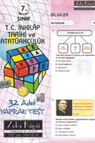 7. Sınıf T.C. İnkılap Tarihi ve Atatürkçülük (Yaprak Test - 32 Adet)  Frontansicht 1