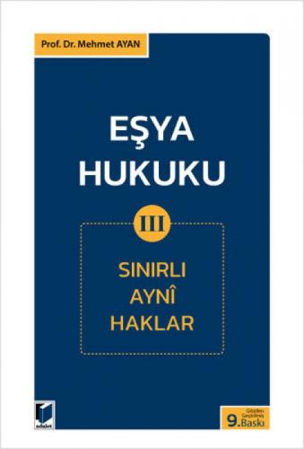 Eşya Hukuku III (Sınırlı Ayni Haklar)  Frontansicht 1