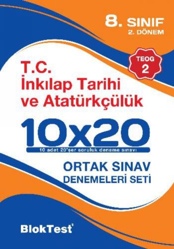8. Sınıf 10x20 T.C İnkılap Tarihi ve Atatürkçülük Ortak Sınav Denemeleri Seti (2.Dönem - TEOG 2)  Frontansicht 1