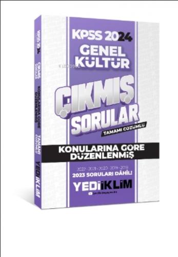 Yediiklim Yayınları 2024 KPSS Genel Kültür Konularına Göre Tamamı Çözümlü Çıkmış Sorular  Frontansicht 1