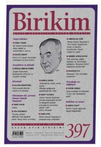 Birikim Dergisi Sayı 397  Frontansicht 1