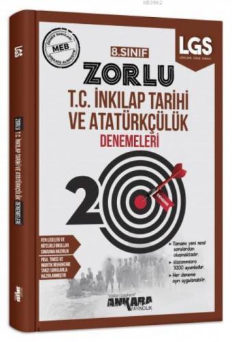8. Sınıf T.C. İnkılap Tarihi ve Atatürkçülük 20 Zorlu Denemeleri Ankara Yayıncılık  Frontansicht 1