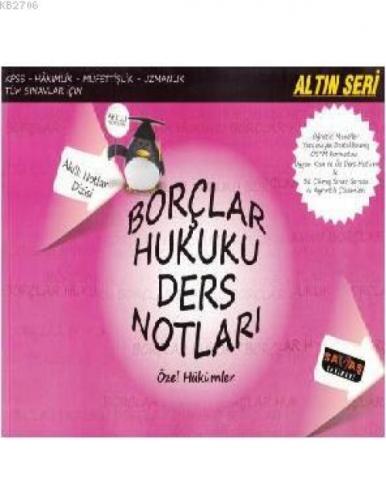 Altın Seri - Borçlar Hukuku Ders Notları  Frontansicht 1