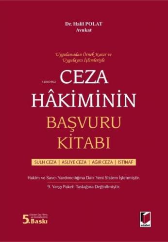 Ceza Hakiminin Başvuru Kitabı (Ciltli)  Frontansicht 1