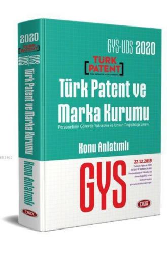 Data Yayınları 2020 GYS Türk Patent ve Marka Kurumu Konu Anlatımlı  Frontansicht 1