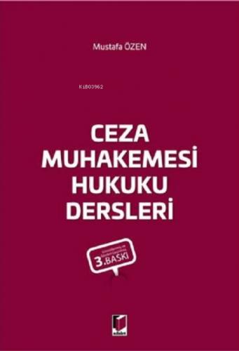 Ceza Muhakemesi Hukuku Dersleri  Frontansicht 1