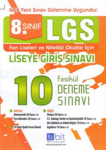 8. Sınıf LGS 10 Fasikül Deneme Sınavı  Frontansicht 1