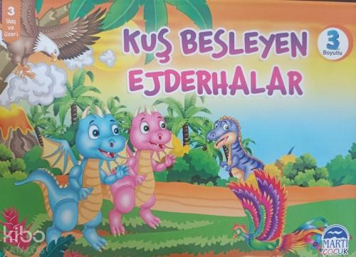Kuş Besleyen Ejderhalar (3 Boyutlu)  Frontansicht 1