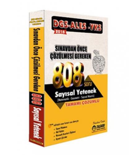 2018 DGS ALES YKS Öncesi Çözülmesi Gereken 808 Sayısal Yetenek Çözümlü Soru  Frontansicht 1