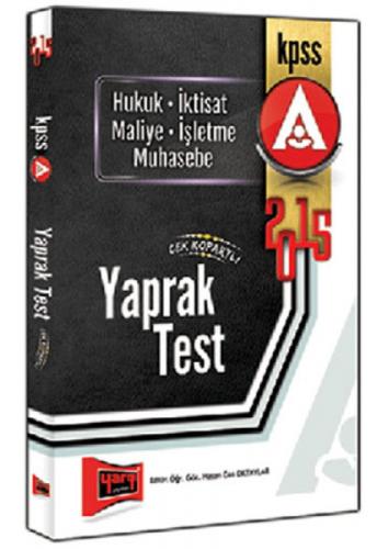 KPSS A Grubu Çek Kopar Yaprak Test 2015  Frontansicht 1