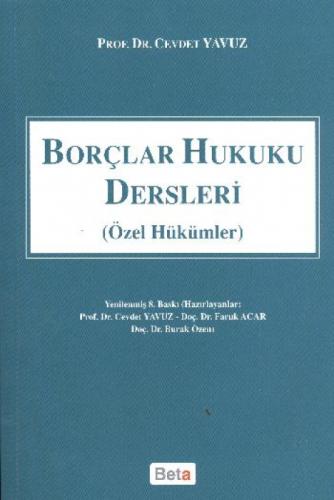 Borçlar Hukuku Dersleri; (Özel Hükümler)  Frontansicht 1