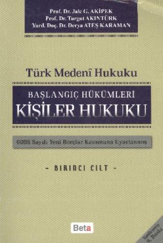 Türk Medeni Hukuku  Frontansicht 1