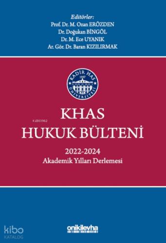 KHAS Hukuk Bülteni 2022-2024 Akademik Yılları Derlemesi  Frontansicht 1