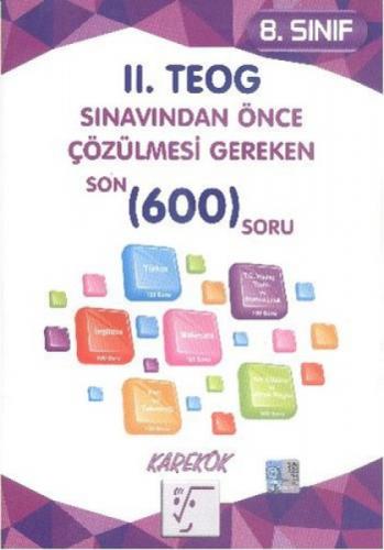 8. Sınıf II.Teog Sınavından Önce Çözülmesi Gereken 600 Soru  Frontansicht 1