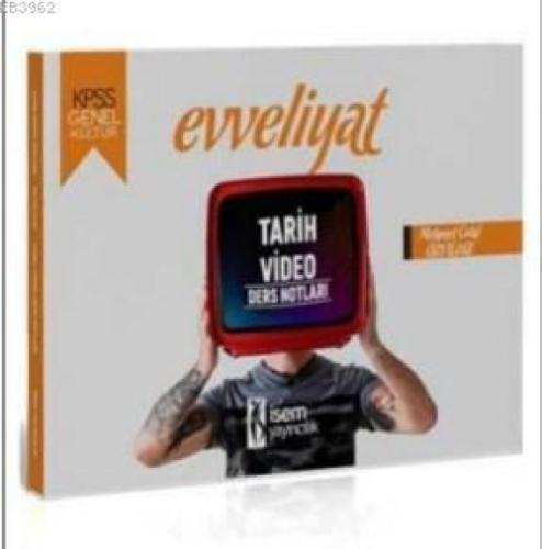 İsem 2020 Evveliyat KPSS Genel Kültür Tarih Video Ders Notları İsem Yayıncılık  Frontansicht 1