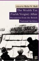 Wealth Tax (Varlık Vergisi) Affair; Documents From the British National Archives  Frontansicht 1