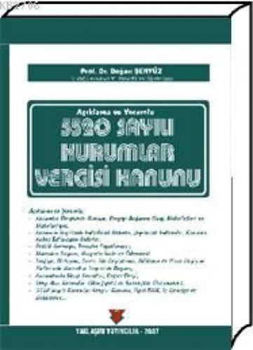 5520 Sayılı Kurumlar Vergisi Kanunu  Frontansicht 1