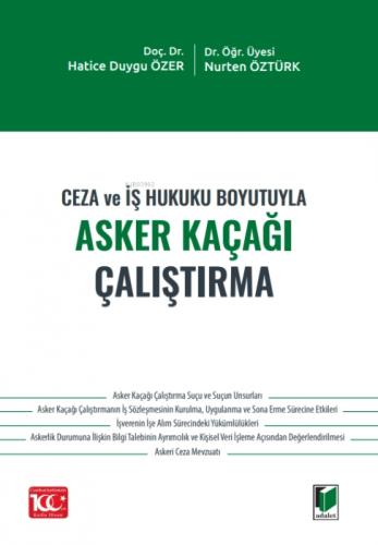 Ceza ve İş Hukuku Boyutuyla Asker Kaçağı Çalıştırma  Frontansicht 1
