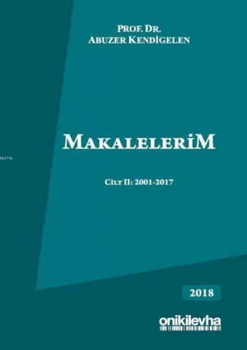 Makalelerim Cilt II: 2001-2017  Frontansicht 1